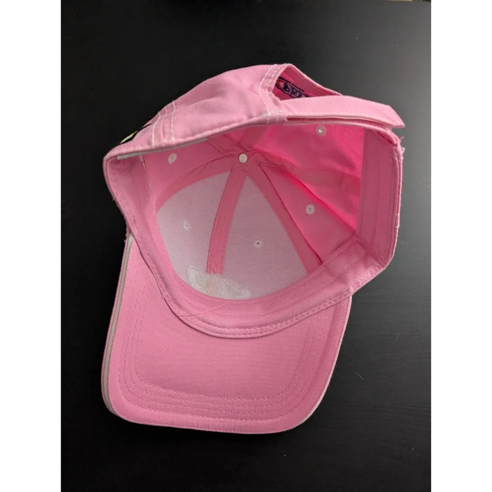 VTG Bobby Labonte Hat Cap Strap Back Pink Petty‎ 43 Cheerios Lightning NASCAR